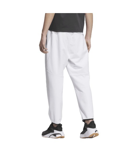 adidas(アディダス)の「アディダス adidas Adptn レギュラーフィット テクスチャード ダブルニット アンクル丈 オープンヘムパンツ(その他パンツ・メンズ・ホワイト/ブラック・LL/3L/S/M/L)」の3枚目の写真