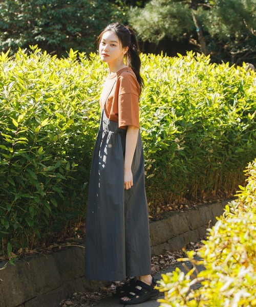 EKAL（エカル）の「『撥水/UVカット/UR TECH』ナイロンタッサーキャミワンピース（ワンピース・レディース・グレー/ベージュ系その他・ONE）」の16枚目の写真