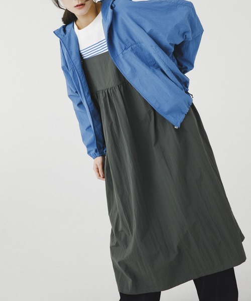 EKAL（エカル）の「『撥水/UVカット/UR TECH』ナイロンタッサーキャミワンピース（ワンピース・レディース・グレー/ベージュ系その他・ONE）」の19枚目の写真