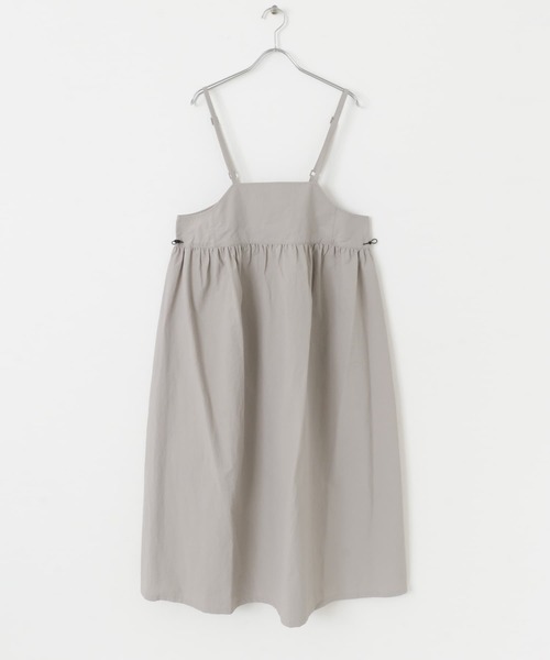 EKAL（エカル）の「『撥水/UVカット/UR TECH』ナイロンタッサーキャミワンピース（ワンピース・レディース・グレー/ベージュ系その他・ONE）」の7枚目の写真