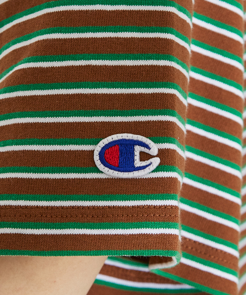 Champion(チャンピオン)の「【WEB限定】Champion ボーダー Tシャツ(Tシャツ/カットソー・レディース・ブラウン/ネイビー・フリー)」の12枚目の写真