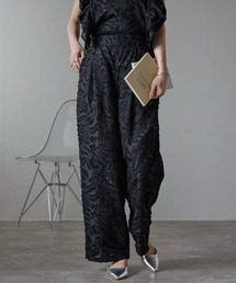 each | フリンジジャガードタックパンツ(その他パンツ)