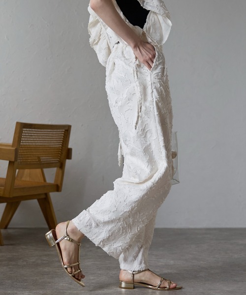 フリンジジャガードタックパンツ（その他パンツ）｜each（イーチ