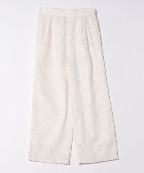 each（イーチ）の「フリンジジャガードタックパンツ（その他パンツ・レディース・ブラック/アイボリー・FREE）」の15枚目の写真