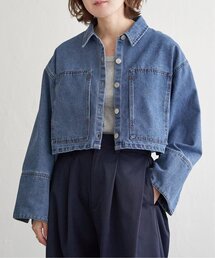 デニムショートシャツ