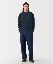 〔MUJI Labo〕紳士 和紙混ニット長袖プルオーバー