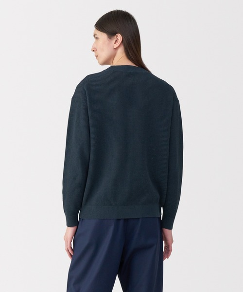 セール】〔MUJI Labo〕紳士 和紙混ニット長袖プルオーバー