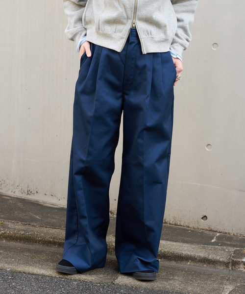 セール】Dickies/ディッキーズ別注2タックワイドパンツ