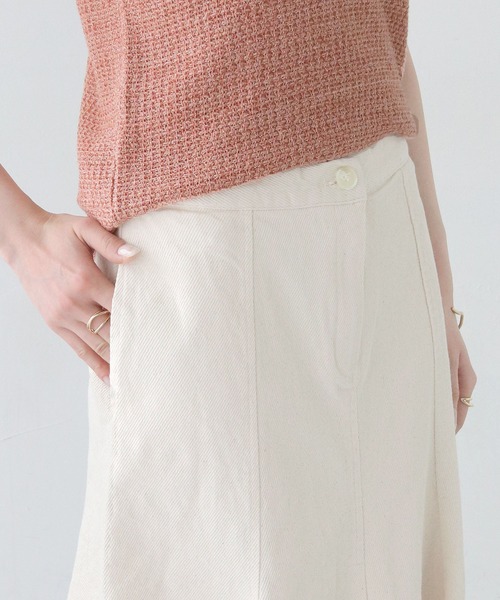 CLEIO（クレイオ）の「【CLEIO】コットンマーメイドスカート COTTON MERMAID SKIRT/736-13666（スカート・レディース・アイボリー/ブラック・FREE）」の11枚目の写真