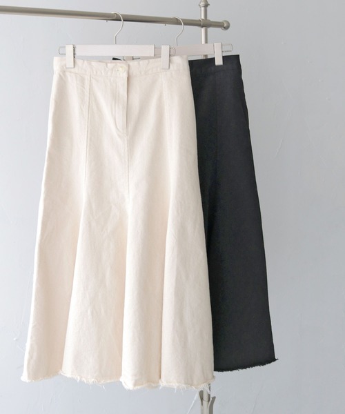 CLEIO（クレイオ）の「【CLEIO】コットンマーメイドスカート COTTON MERMAID SKIRT/736-13666（スカート・レディース・アイボリー/ブラック・FREE）」の19枚目の写真