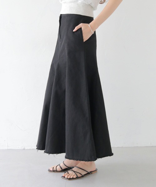 CLEIO（クレイオ）の「【CLEIO】コットンマーメイドスカート COTTON MERMAID SKIRT/736-13666（スカート・レディース・アイボリー/ブラック・FREE）」の14枚目の写真
