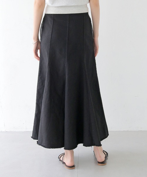CLEIO（クレイオ）の「【CLEIO】コットンマーメイドスカート COTTON MERMAID SKIRT/736-13666（スカート・レディース・アイボリー/ブラック・FREE）」の15枚目の写真