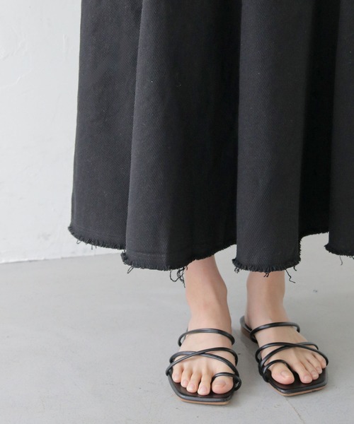 CLEIO（クレイオ）の「【CLEIO】コットンマーメイドスカート COTTON MERMAID SKIRT/736-13666（スカート・レディース・アイボリー/ブラック・FREE）」の16枚目の写真