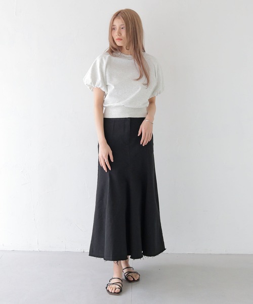 CLEIO（クレイオ）の「【CLEIO】コットンマーメイドスカート COTTON MERMAID SKIRT/736-13666（スカート・レディース・アイボリー/ブラック・FREE）」の17枚目の写真