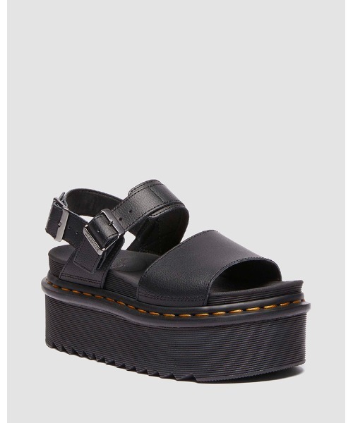 Dr. Martens(ドクターマーチン)の「Dr. Martens/ドクターマーチン VOSS クァッド サンダル 31537001(サンダル・レディース・ブラック・UK6/UK5/UK4/UK3)」の1枚目の写真