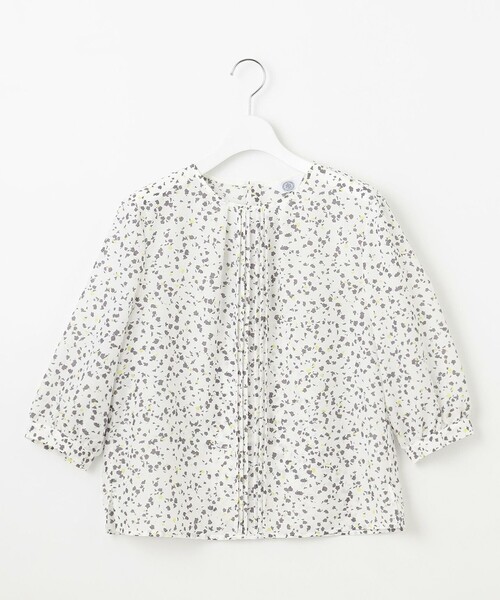 J.PRESS Ladies(J.プレス レディス)の「【洗える】スパンローンフラワープリント クルーネック ブラウス(シャツ/ブラウス・レディース・アイボリー系5/ネイビー系5・XS)」の7枚目の写真
