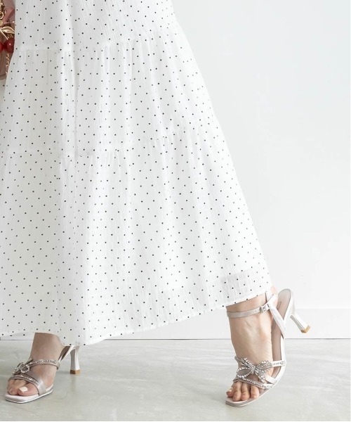 RANDA（ランダ）の「ショルダーリボンワンピース（ワンピース・レディース・ブラック/ホワイト/ピンク/ベージュ・1/0）」の17枚目の写真