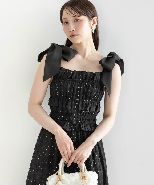 ショルダーリボンワンピース（ワンピース）｜RANDA（ランダ）の
