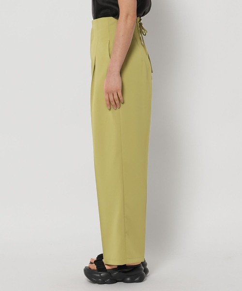 mysty woman（ミスティウーマン）の「バックレースアップストレートパンツ 329042（スラックス・レディース・グリーン/グレー/ブラック・FREE）」の12枚目の写真