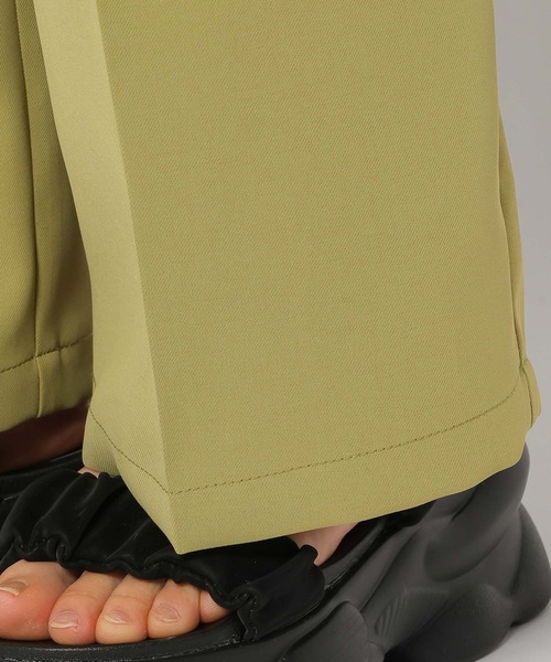 mysty woman（ミスティウーマン）の「バックレースアップストレートパンツ 329042（スラックス・レディース・グリーン/グレー/ブラック・FREE）」の16枚目の写真