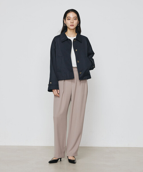 COMME CA（コムサ）の「シャンブレー ショートブルゾン（ブルゾン・レディース・カーキ/ネイビー・FREE）」の12枚目の写真