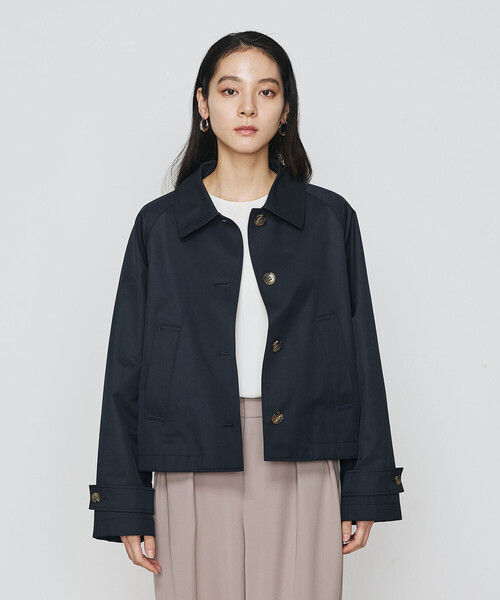 COMME CA（コムサ）の「シャンブレー ショートブルゾン（ブルゾン・レディース・カーキ/ネイビー・FREE）」の11枚目の写真