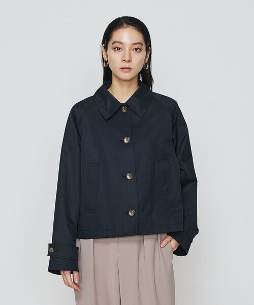 COMME CA（コムサ）の「シャンブレー ショートブルゾン（ブルゾン・レディース・カーキ/ネイビー・FREE）」の10枚目の写真