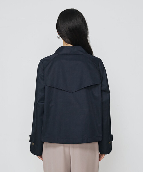 COMME CA（コムサ）の「シャンブレー ショートブルゾン（ブルゾン・レディース・カーキ/ネイビー・FREE）」の3枚目の写真