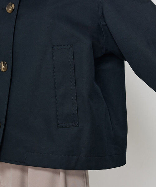 COMME CA（コムサ）の「シャンブレー ショートブルゾン（ブルゾン・レディース・カーキ/ネイビー・FREE）」の16枚目の写真