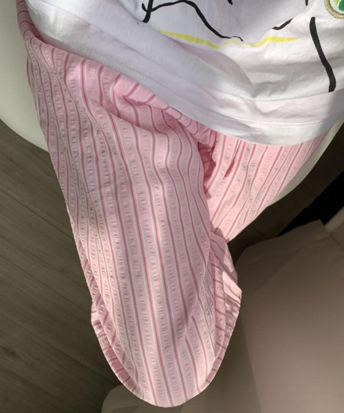 sevens(セブンズ)の「【sevens】PT ストライプイージーパンツ(その他パンツ・レディース・グリーン/ピンク/ブルー・FREE)」の2枚目の写真