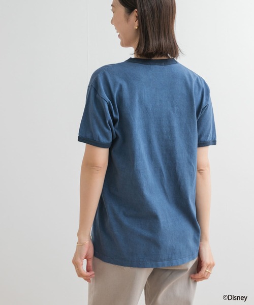 GOOD ROCK SPEED(グッドロックスピード)の「GOOD ROCK SPEED / MICKEY MOUSE / RingerT-Shirts(Tシャツ/カットソー・レディース・ネイビー/ブラック・MEDIUM)」の8枚目の写真