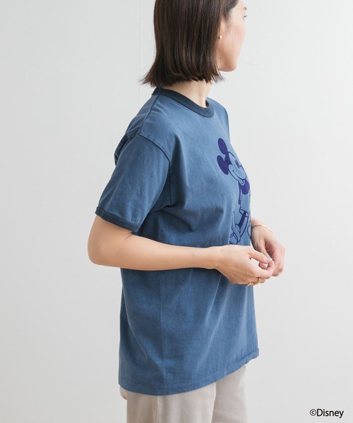 GOOD ROCK SPEED(グッドロックスピード)の「GOOD ROCK SPEED / MICKEY MOUSE / RingerT-Shirts(Tシャツ/カットソー・レディース・ネイビー/ブラック・MEDIUM)」の9枚目の写真