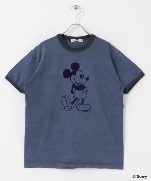 GOOD ROCK SPEED(グッドロックスピード)の「GOOD ROCK SPEED / MICKEY MOUSE / RingerT-Shirts(Tシャツ/カットソー・レディース・ネイビー/ブラック・MEDIUM)」の11枚目の写真