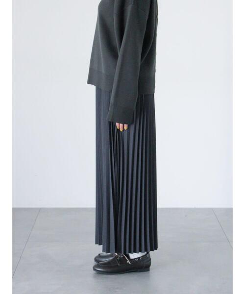 Lugnoncure（ルノンキュール）の「【選べる着丈】無地/柄アソートプリーツスカート（スカート・レディース・ベージュ/ネイビー/チャコールグレー/ブラック/カーキ・ﾌﾘｰ(L)/ﾌﾘｰ(M)）」の16枚目の写真