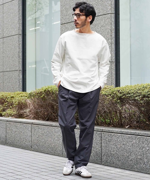 jiggys shop(ジギーズショップ)の「13オンス ヘビーウェイトロンT バスクシャツ カットソー(Tシャツ/カットソー・メンズ・ライトグレー/ネイビー/ブラック系その他/スミクロ/オフホワイト/ホワイト系その他・MEDIUM/LARGE/X-LARGE)」の12枚目の写真