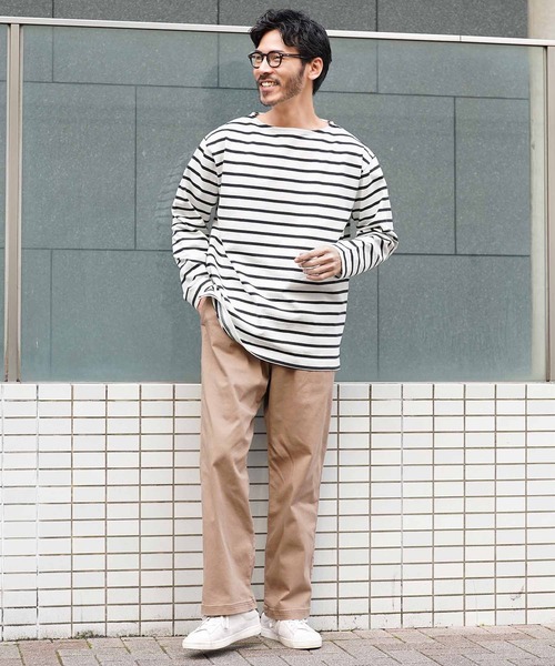 jiggys shop(ジギーズショップ)の「13オンス ヘビーウェイトロンT バスクシャツ カットソー(Tシャツ/カットソー・メンズ・ライトグレー/ネイビー/ブラック系その他/スミクロ/オフホワイト/ホワイト系その他・MEDIUM/LARGE/X-LARGE)」の14枚目の写真