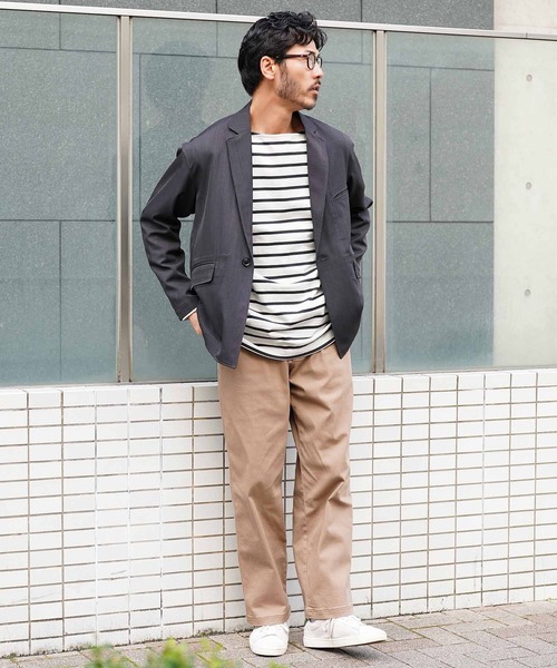 jiggys shop(ジギーズショップ)の「13オンス ヘビーウェイトロンT バスクシャツ カットソー(Tシャツ/カットソー・メンズ・ライトグレー/ネイビー/ブラック系その他/スミクロ/オフホワイト/ホワイト系その他・MEDIUM/LARGE/X-LARGE)」の15枚目の写真