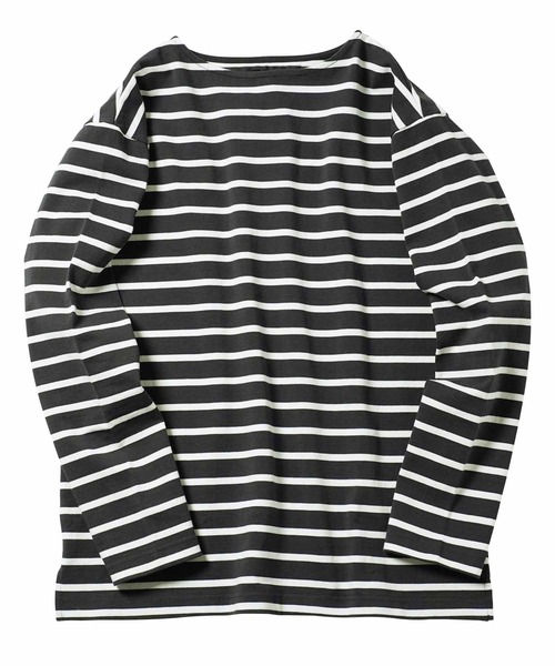 jiggys shop(ジギーズショップ)の「13オンス ヘビーウェイトロンT バスクシャツ カットソー(Tシャツ/カットソー・メンズ・ライトグレー/ネイビー/ブラック系その他/スミクロ/オフホワイト/ホワイト系その他・MEDIUM/LARGE/X-LARGE)」の16枚目の写真