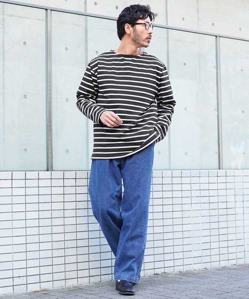 jiggys shop(ジギーズショップ)の「13オンス ヘビーウェイトロンT バスクシャツ カットソー(Tシャツ/カットソー・メンズ・ライトグレー/ネイビー/ブラック系その他/スミクロ/オフホワイト/ホワイト系その他・MEDIUM/LARGE/X-LARGE)」の17枚目の写真