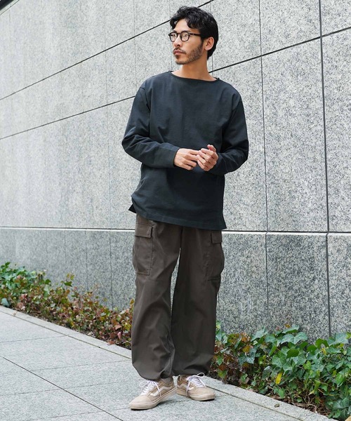 jiggys shop(ジギーズショップ)の「13オンス ヘビーウェイトロンT バスクシャツ カットソー(Tシャツ/カットソー・メンズ・ライトグレー/ネイビー/ブラック系その他/スミクロ/オフホワイト/ホワイト系その他・MEDIUM/LARGE/X-LARGE)」の19枚目の写真