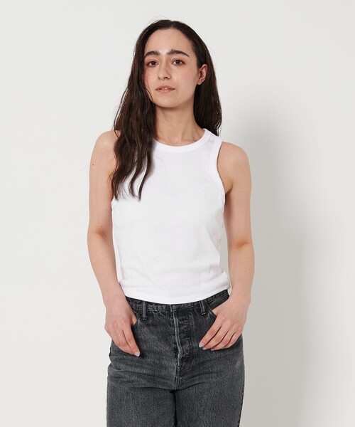 California General Store(California General Store)の「<BELLA+CANVAS>リブ タンクトップ(タンクトップ・レディース・ホワイト/ブラック・S/M)」の2枚目の写真