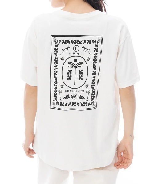 RVCA(ルーカ)の「RVCA レディース LUCKY DREAM LOOSE FIT SS TEE Tシャツ 【2025年春夏モデル】/ルーカバックプリント半袖Tシャツ(Tシャツ/カットソー・レディース・ミント/ブラック/ホワイト系その他・MEDIUM/SMALL/LARGE)」の2枚目の写真