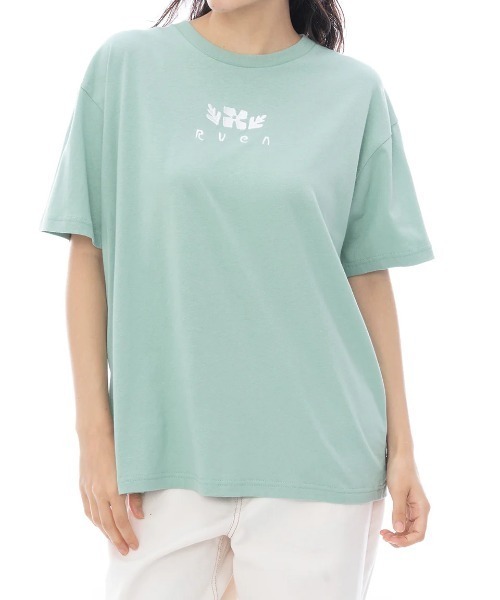 RVCA(ルーカ)の「RVCA レディース LUCKY DREAM LOOSE FIT SS TEE Tシャツ 【2025年春夏モデル】/ルーカバックプリント半袖Tシャツ(Tシャツ/カットソー・レディース・ミント/ブラック/ホワイト系その他・MEDIUM/SMALL/LARGE)」の6枚目の写真