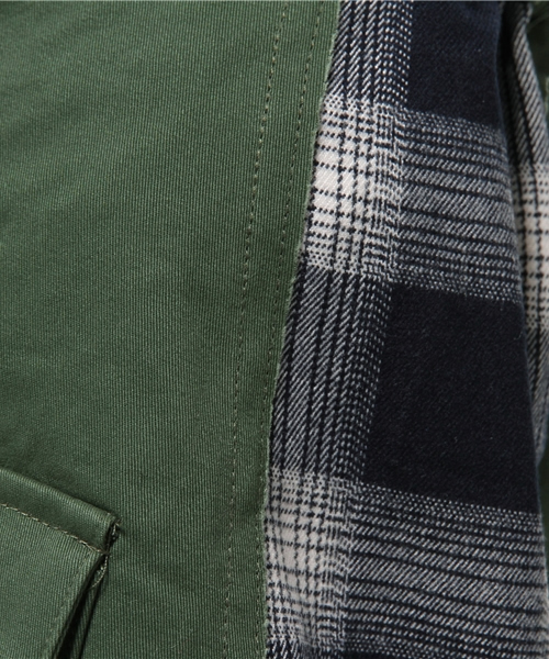 Kastane(カスタネ)の「チェック切替SK(スカート・レディース・ベージュ/グリーン/ブラック・FREE)」の4枚目の写真