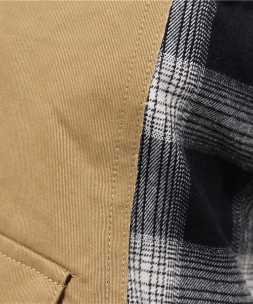 Kastane(カスタネ)の「チェック切替SK(スカート・レディース・ベージュ/グリーン/ブラック・FREE)」の5枚目の写真