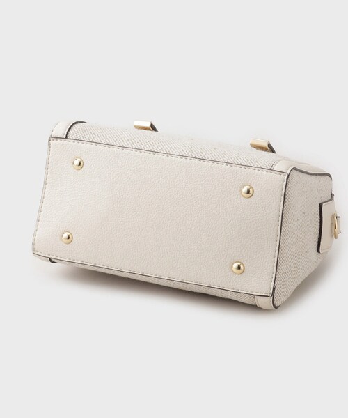 THE SHOP TK （ザ ショップ ティーケー ）の「キャンバス合皮コンビミニバッグ（ショルダーバッグ・レディース・ホワイト系7/ブラック系4・00）」の6枚目の写真