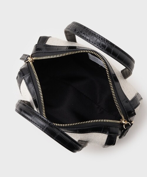 THE SHOP TK （ザ ショップ ティーケー ）の「キャンバス合皮コンビミニバッグ（ショルダーバッグ・レディース・ホワイト系7/ブラック系4・00）」の10枚目の写真