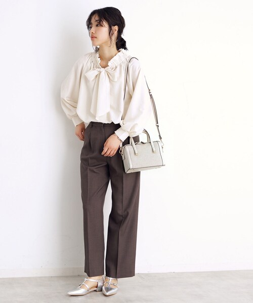 THE SHOP TK （ザ ショップ ティーケー ）の「キャンバス合皮コンビミニバッグ（ショルダーバッグ・レディース・ホワイト系7/ブラック系4・00）」の8枚目の写真