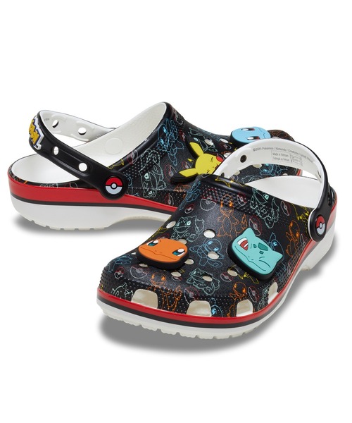 当季大流行 Classic Print Pokemon crocs Clog ポケモン クロックス / 靴