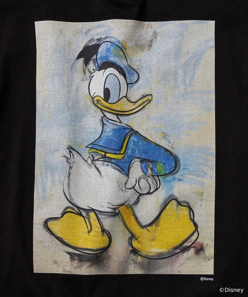 Disney(ディズニー)の「DONALD DUCK / T-SHIRT(Tシャツ/カットソー・メンズ・ブラック/ホワイト・S/M/L/XL)」の4枚目の写真